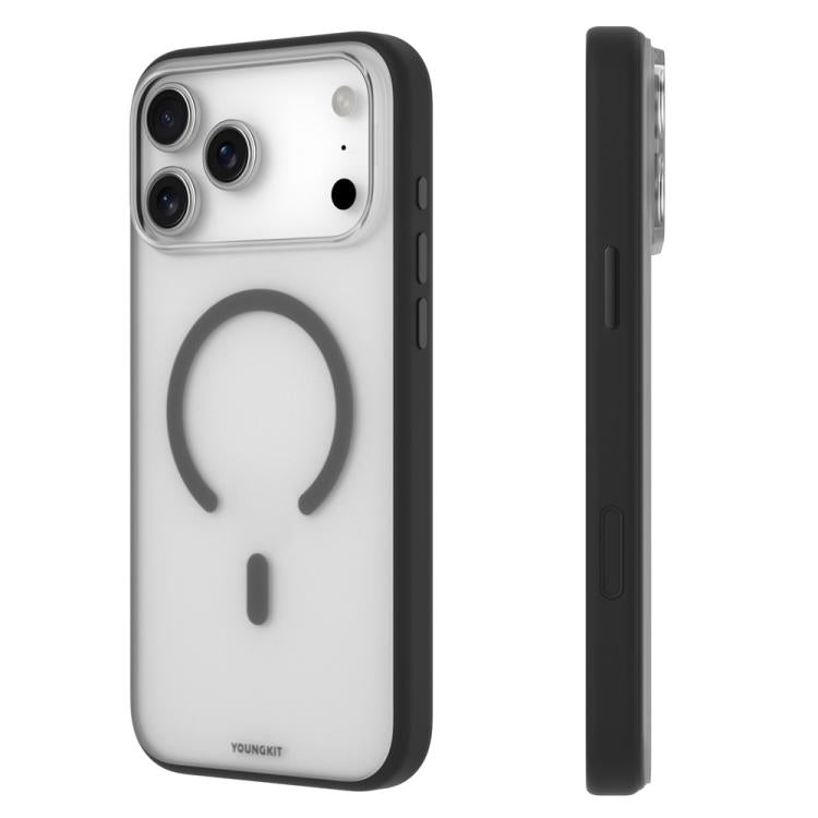 Funda híbrida magnética de TPU y PC de la serie transparente de YOUNGKIT para teléfono, For iPhone 17 Pro Max, For iPhone 17 Pro