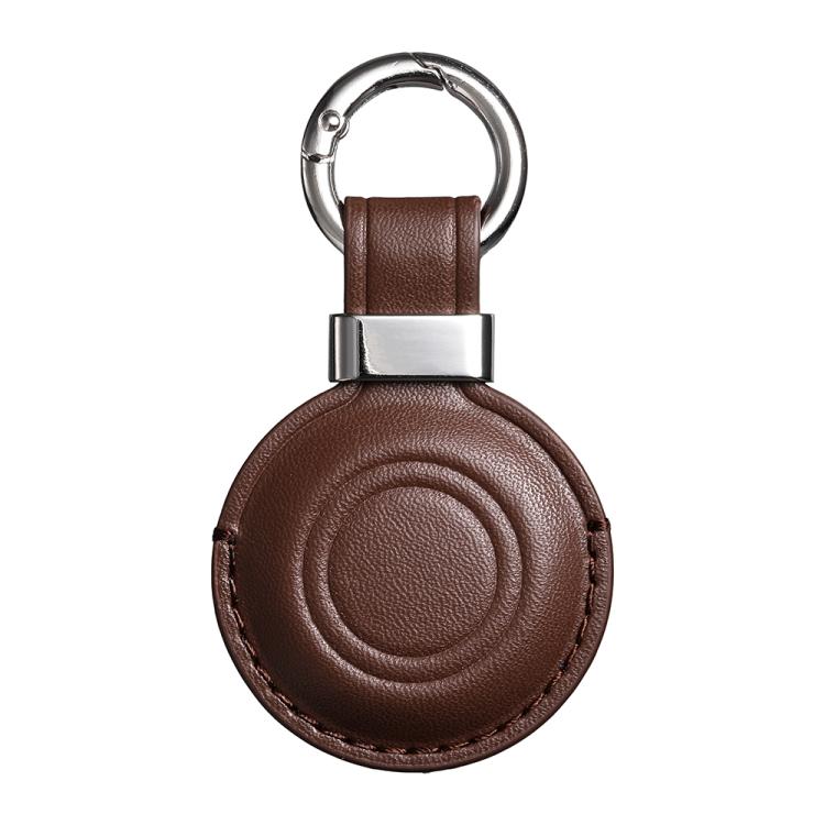 Funda protectora de cuero de microfibra con clip metálico XDcase y llavero., For AirTag 2nd Gen / 1st Gen