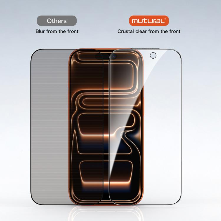 Película de vidrio templado para cámaras sin polvo de fácil instalación de Mutural, For iPhone 17 Pro Max, For iPhone 17 Pro, For iPhone 17, For iPhone Air
