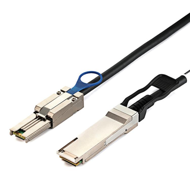 Cable de datos de alta velocidad para servidor WG205 QSFP+40G a mini SAS 26PSFF-8088DAC, 1m