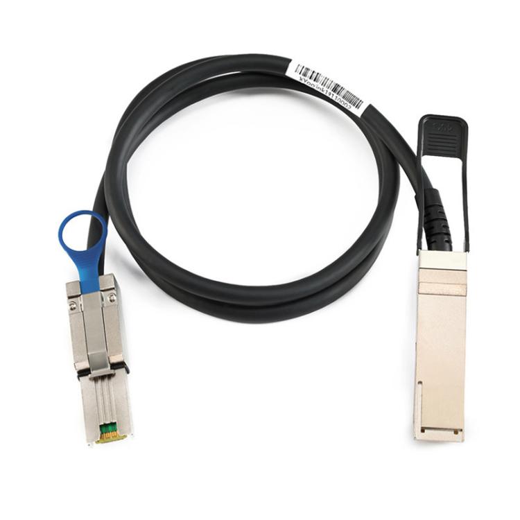 Cable de datos de alta velocidad para servidor WG205 QSFP+40G a mini SAS 26PSFF-8088DAC, 1m