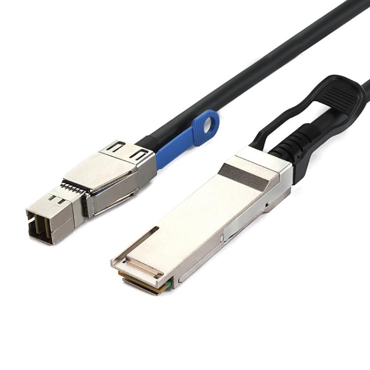 Cable de datos de alta velocidad para servidor WG206 QSFP+40G a SFF-8644, 1m