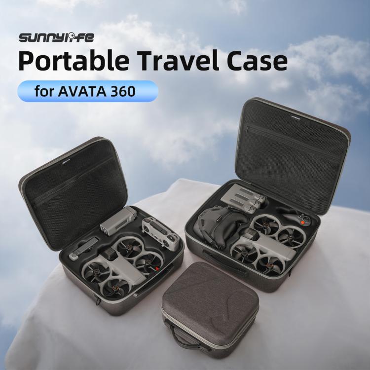 Bolsa de transporte rígida Sunnylife para DJI Avata 360, Easy Carrying Combo Bag, 5-Batteries Combo Bag, 6-Batteries Combo Bag