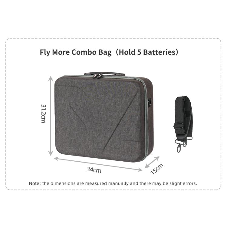 Bolsa de transporte rígida Sunnylife para DJI Avata 360, Easy Carrying Combo Bag, 5-Batteries Combo Bag, 6-Batteries Combo Bag