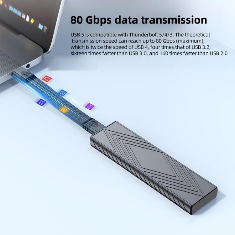 Cable de datos USB5 240W 16K 80Gbps Tipo-C a Tipo-C para Thunderbolt 5 FPC de función completa