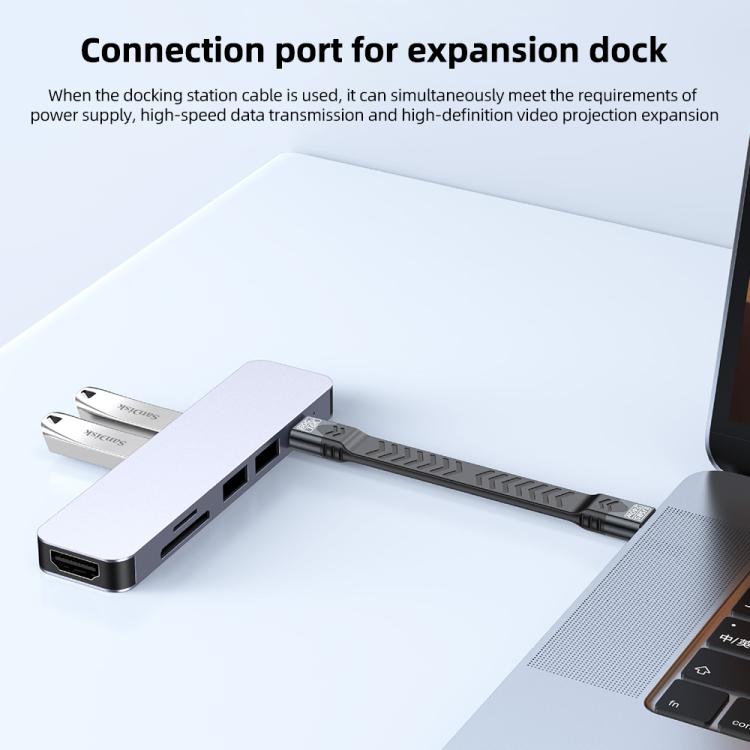 Cable de datos USB5 240W 16K 80Gbps Tipo-C a Tipo-C para Thunderbolt 5 FPC de función completa
