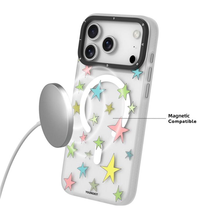 Funda magnética para teléfono YOUNGKIT Sweetheart Story Series IMD TPU, For iPhone 17 Pro Max, For iPhone 17 Pro