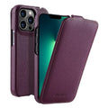 Funda para teléfono Melkco con textura de lichi, apertura vertical y magnética, de cuero genuino., For iPhone 13 Pro Max, For iPhone 13 Pro, For iPhone 13