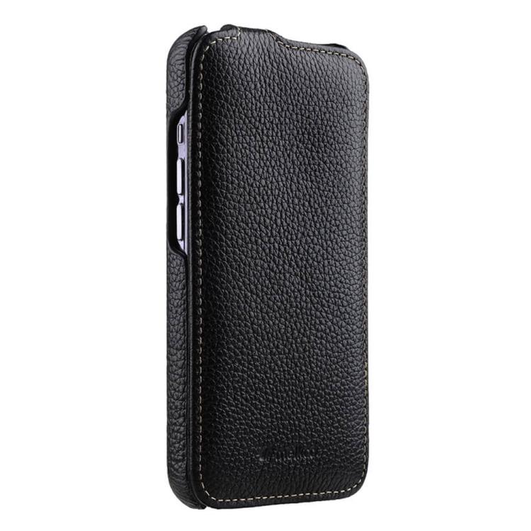 Funda para teléfono Melkco con textura de lichi, apertura vertical y magnética, de cuero genuino., For iPhone 13 Pro Max, For iPhone 13 Pro, For iPhone 13