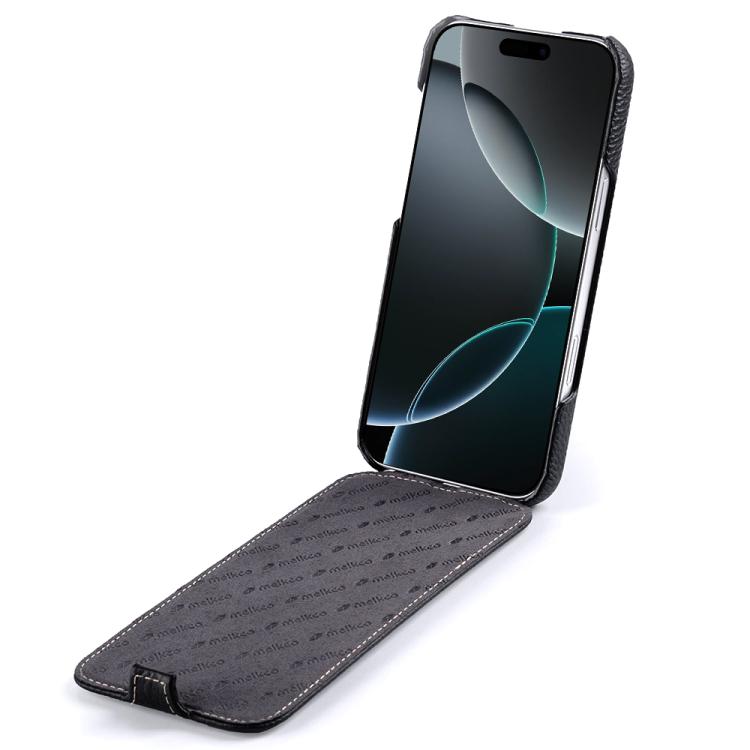 Funda para teléfono Melkco con textura de lichi, apertura vertical y magnética, de cuero genuino., For iPhone 13 Pro Max, For iPhone 13 Pro, For iPhone 13