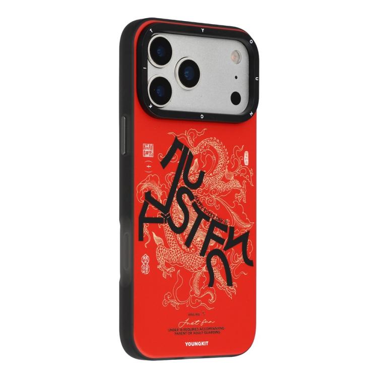 Funda híbrida magnética para teléfono YOUNGKIT Loong Horse Spirit Series TPU PC, For iPhone 17 Pro Max, For iPhone 17 Pro