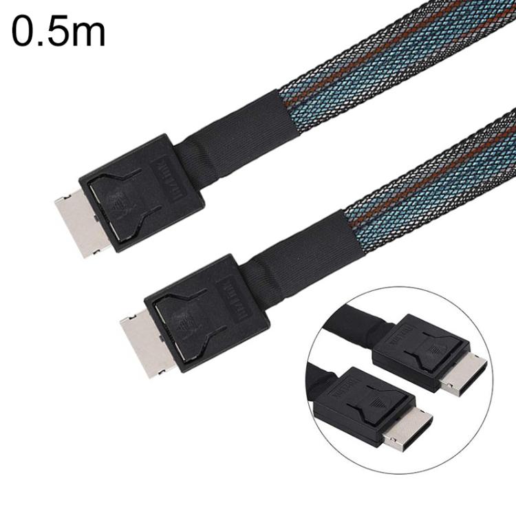 Cable Oculink WG172 SFF-8611 a SFF-8611 PCIE4.0 MINISAS, 0.5m, 1m