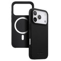 Funda para teléfono híbrida de PC con textura de lichi magnética de cobertura total de melkco, For iPhone 17 Pro Max, For iPhone 17 Pro, For iPhone Air