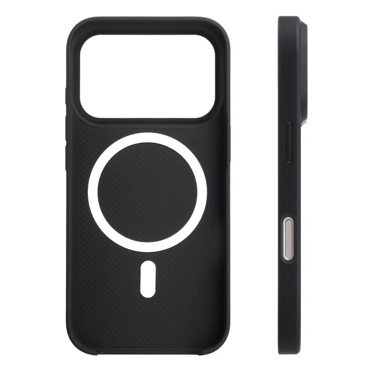 Funda para teléfono híbrida de PC con textura de lichi magnética de cobertura total de melkco, For iPhone 17 Pro Max, For iPhone 17 Pro, For iPhone Air
