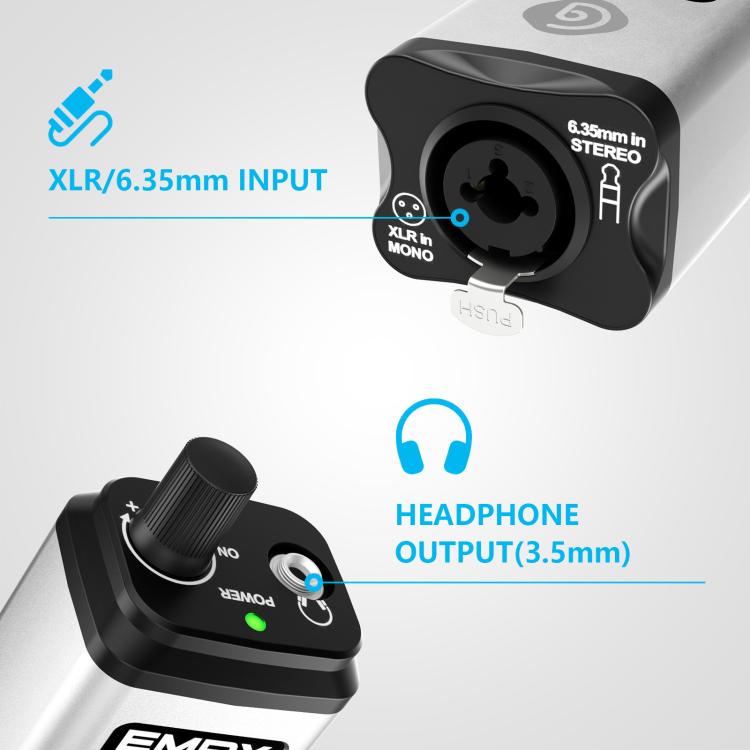 Amplificador de auriculares y monitor profesional portátil DEBRA EMPX
