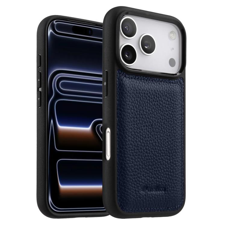 Funda híbrida para teléfono de policarbonato con textura de lichi de melkco, cobertura total., For iPhone 17 Pro Max, For iPhone 17 Pro, For iPhone 17, For iPhone Air, For iPhone 16 Pro Max, For iPhone 16 Pro