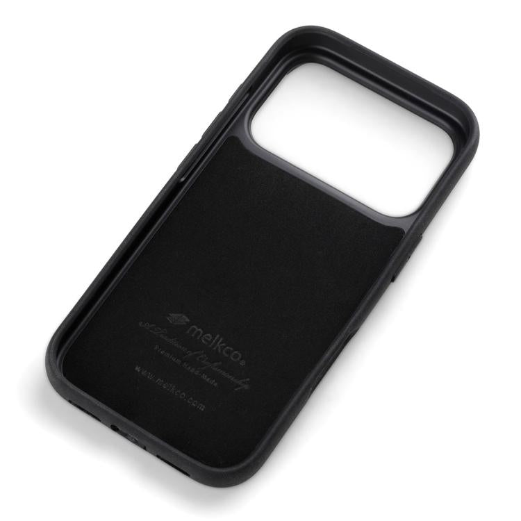 Funda híbrida para teléfono de policarbonato con textura de lichi de melkco, cobertura total., For iPhone 17 Pro Max, For iPhone 17 Pro, For iPhone 17, For iPhone Air, For iPhone 16 Pro Max, For iPhone 16 Pro