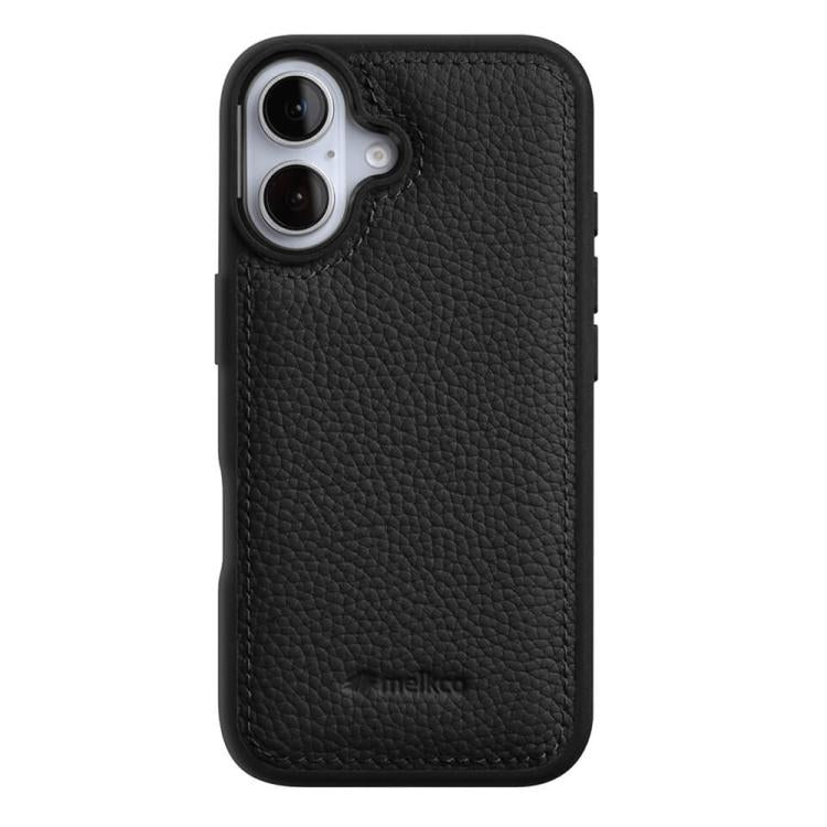 Funda híbrida para teléfono de policarbonato con textura de lichi de melkco, cobertura total., For iPhone 16
