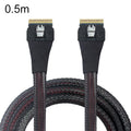 Cable de transferencia de datos de alta velocidad para servidores de discos duros SlimeSAS WG183 SFF-8654 8i a SFF-8654 8i, 0.5m, 0.8m