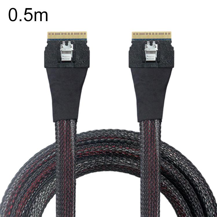 Cable de transferencia de datos de alta velocidad para servidores de discos duros SlimeSAS WG183 SFF-8654 8i a SFF-8654 8i, 0.5m, 0.8m