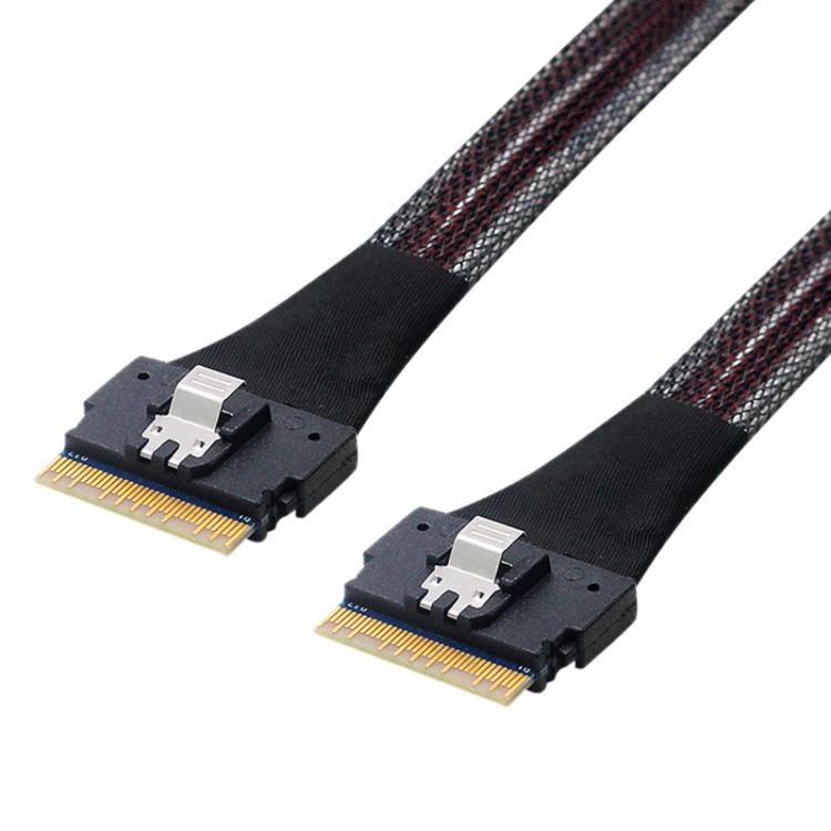 Cable de transferencia de datos de alta velocidad para servidores de discos duros SlimeSAS WG183 SFF-8654 8i a SFF-8654 8i, 0.5m, 0.8m