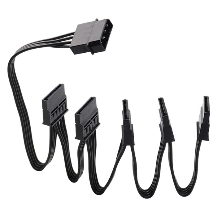 Adaptador de extensión de alimentación para disco duro WG194 IDE de 4 pines a 5xSATA de 15 pines (1 a 5)., 0.6m