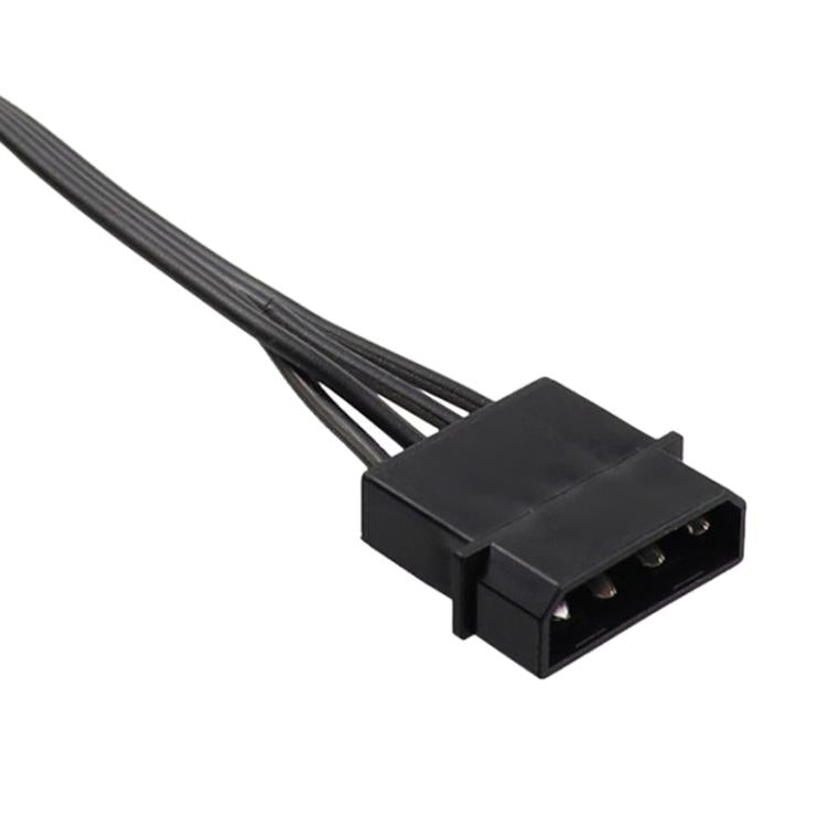 Adaptador de extensión de alimentación para disco duro WG194 IDE de 4 pines a 5xSATA de 15 pines (1 a 5)., 0.6m