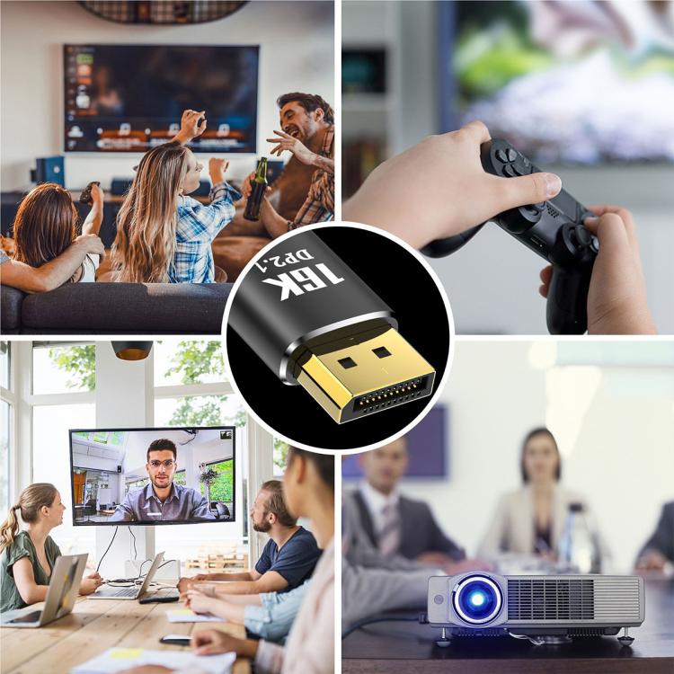 Cable adaptador de vídeo HD WG235 DP2.1 a DP2.1 16K 30Hz, 1m, 1.5m, 2m, 3m, 5m