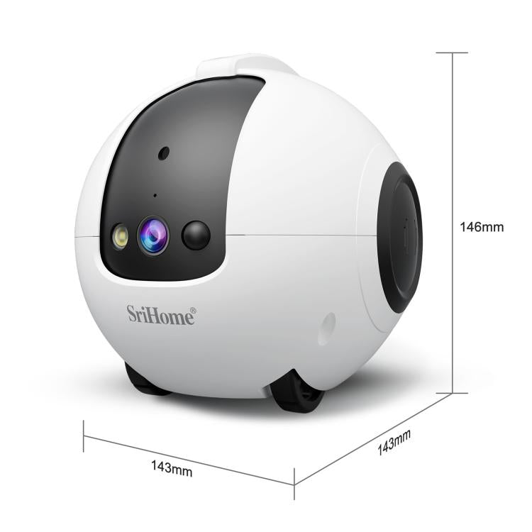 Cámara robot inteligente para mascotas SriHome DH013 Plus de 4 MP con base de carga automática., US Plug, UK Plug, EU Plug, AU Plug