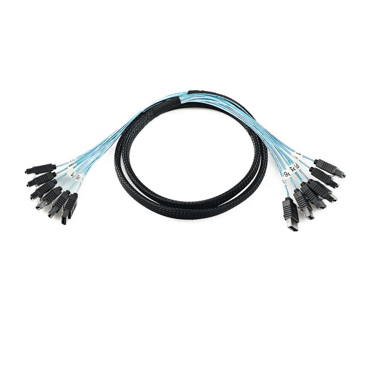 Cable de datos para disco duro SATA 3.0 de alta velocidad con seis cabezales WG214, 0.5m, 1m