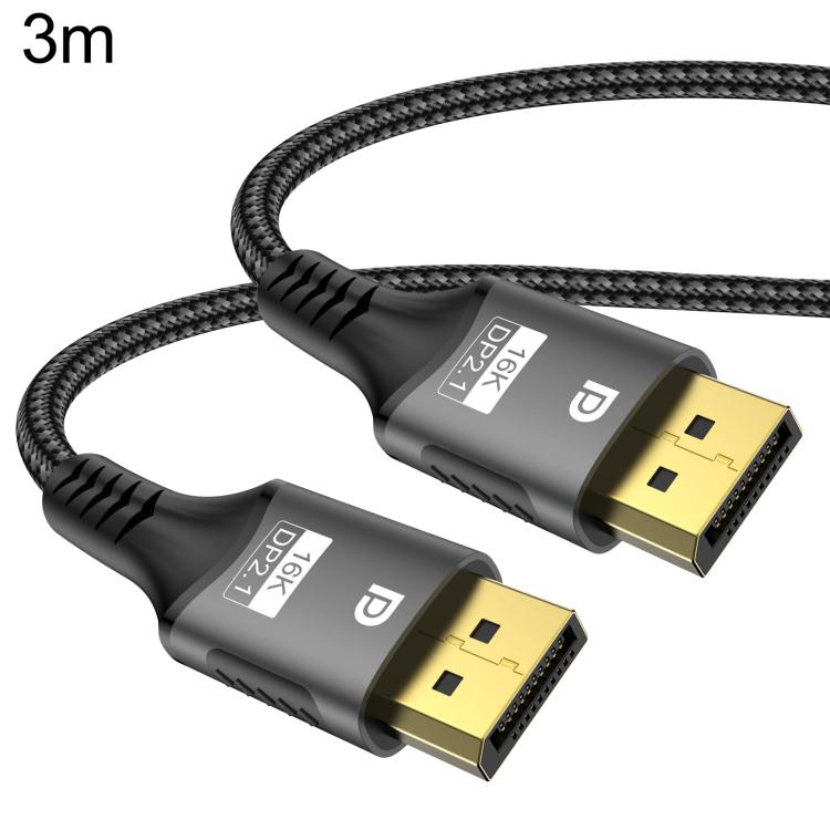 Cable de vídeo WG230 8K 120Hz DP2.1 a DP2.1 de alto ancho de banda y alta frecuencia de actualización, 1m, 2m, 3m