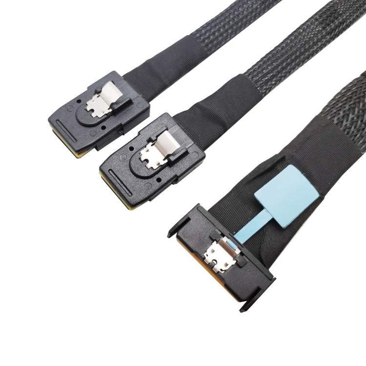 Cable de transferencia de datos para servidor Gen5 MCIO X8 a Dual SFF-8087, MCIO X8 to Dual SFF-8087