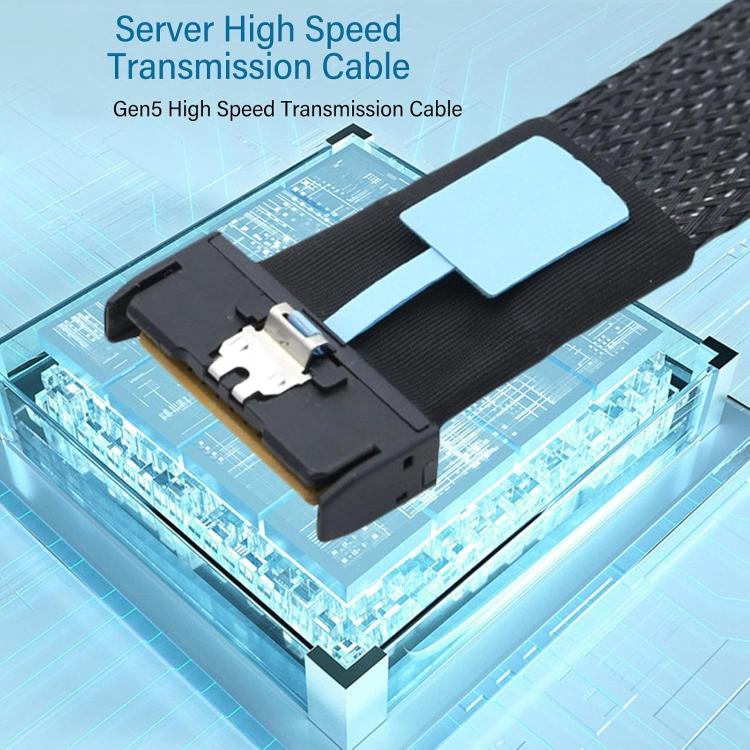 Cable de transferencia de datos para servidor Gen5 MCIO X8 a Dual SFF-8087, MCIO X8 to Dual SFF-8087