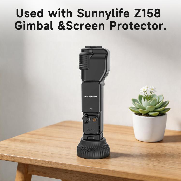 Soporte de silicona Sunnylife para DJI Osmo Pocket 4/3, base para consola central de coche, estabilizador de escritorio., Car Base, Tabletop Base