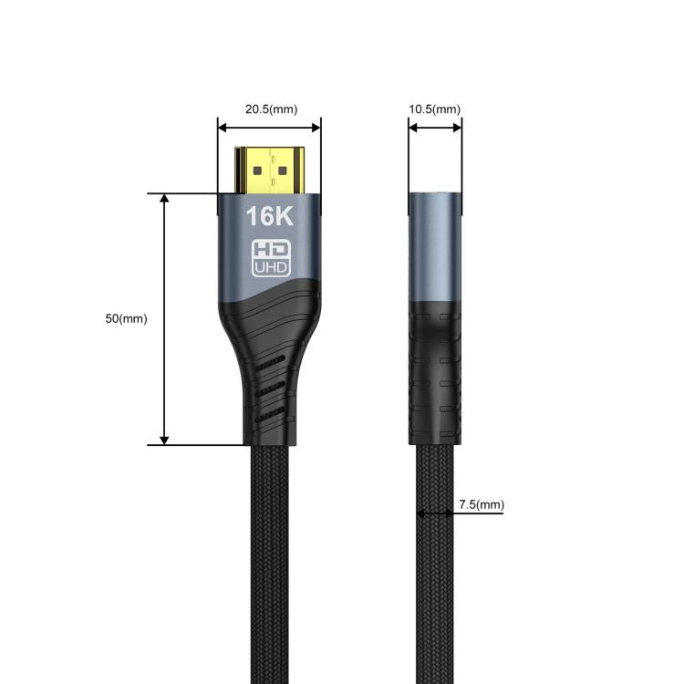 Cable adaptador WG236 HDMI 2.2 macho a HDMI 2.2 hembra 16K 60HZ HD, 0.5m, 1m, 1.5m, 2m