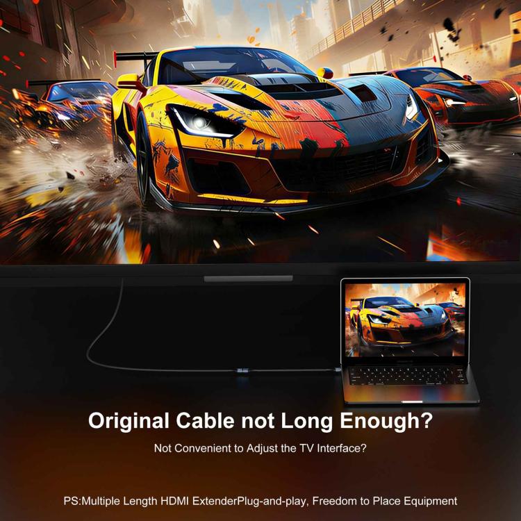 Cable adaptador WG236 HDMI 2.2 macho a HDMI 2.2 hembra 16K 60HZ HD, 0.5m, 1m, 1.5m, 2m