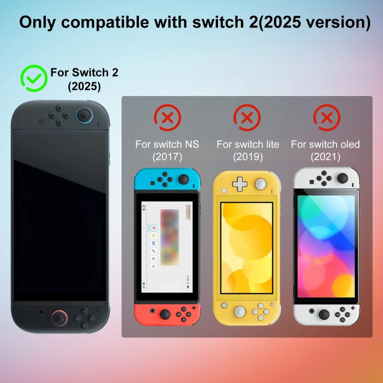 Funda protectora de TPU transparente para consola de videojuegos XDcase, For Nintendo Switch 2