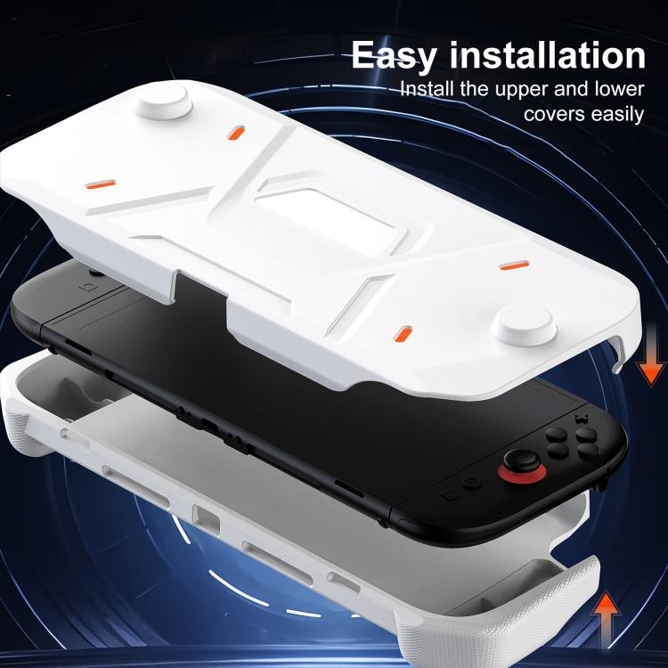 Funda protectora XDcase estilo mecha con marco central de TPU y cubierta frontal de PC., For Nintendo Switch 2