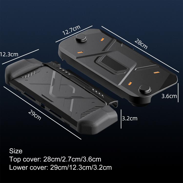 Funda protectora XDcase estilo mecha con marco central de TPU y cubierta frontal de PC., For Nintendo Switch 2