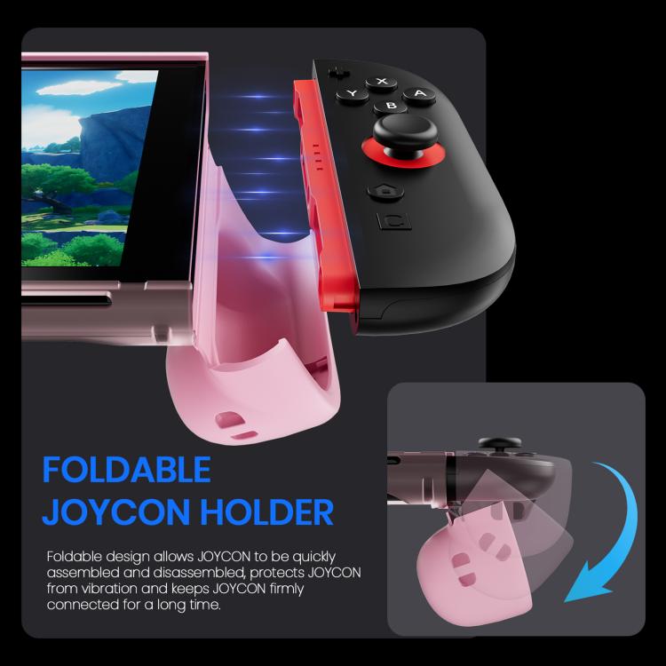Funda protectora XDcase transparente de TPU suave al tacto con cubierta frontal., For Nintendo Switch 2