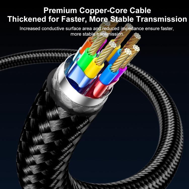 Cable adaptador Thunderbolt WG226 16K Ultra HD Tipo-C a DP 2.1 con logotipo, 1.5m, 1.8m