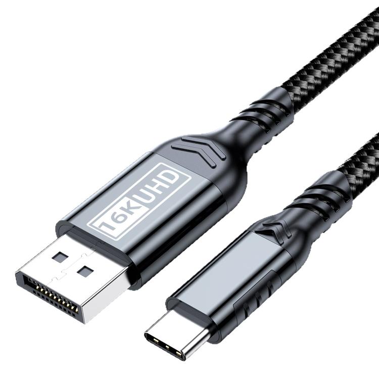 Cable adaptador Thunderbolt WG226 16K Ultra HD Tipo-C a DP 2.1 con logotipo, 1.5m, 1.8m