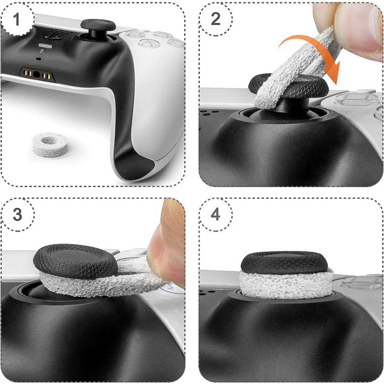 XDcase 6 anillos de precisión de silicona suave para puntería para PS4 / PS5 / Xbox / Switch / Google Stadia, 6PCS