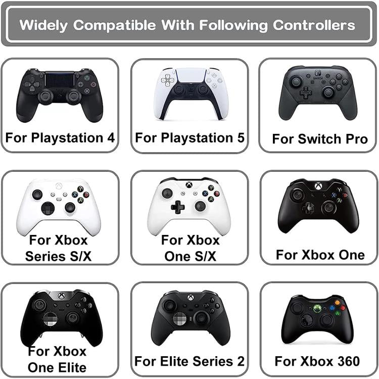 XDcase 6 anillos de precisión de silicona suave para puntería para PS4 / PS5 / Xbox / Switch / Google Stadia, 6PCS