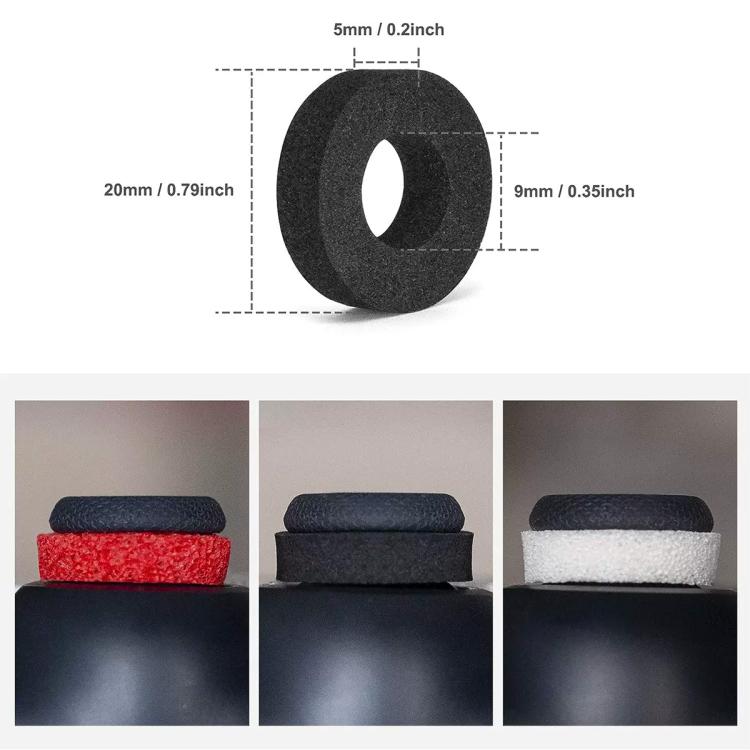 XDcase 8 anillos de precisión de silicona suave para puntería para PS4 / PS5 / Xbox / Switch / Google Stadia, 8PCS