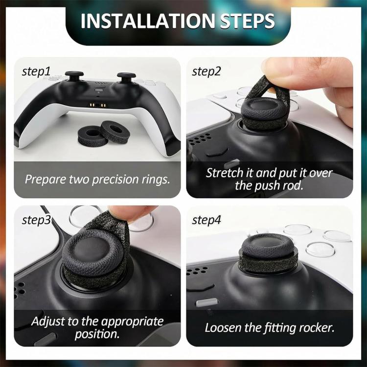 XDcase 12 anillos de precisión para puntería para PS4 / PS5 / Xbox / Switch / Google Stadia, 12PCS