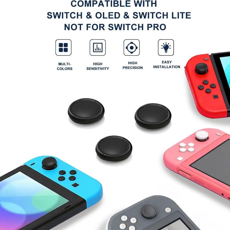 XDcase 8 piezas Tapas de repuesto para el pulgar del controlador del joystick para Switch / Switch Lite / Switch OLED