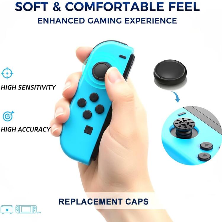 XDcase 8 piezas Tapas de repuesto para el pulgar del controlador del joystick para Switch / Switch Lite / Switch OLED