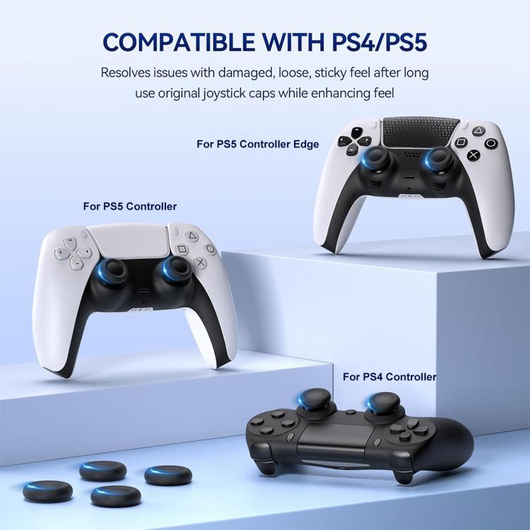 XDcase 10 tapas de repuesto para joystick para PS5 / PS4