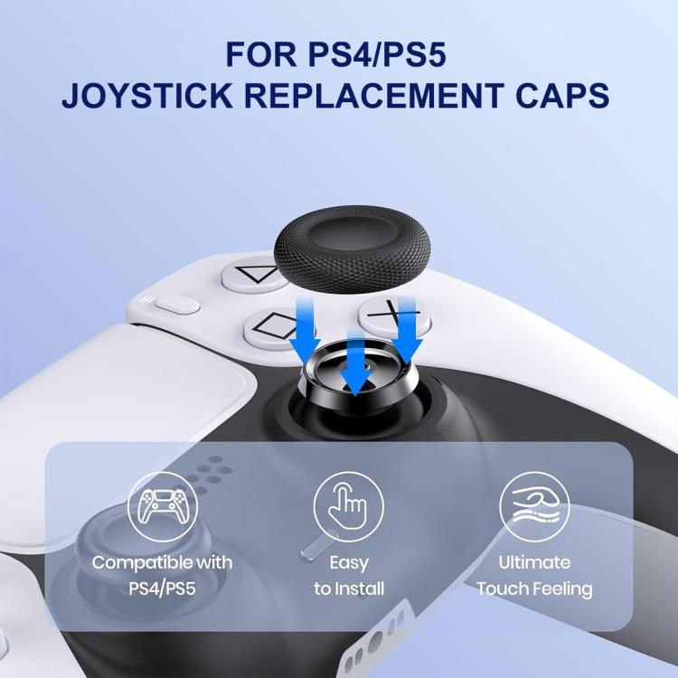 XDcase 10 tapas de repuesto para joystick para PS5 / PS4